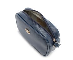 Bolsa Tiracolo Pequena Chaveiro Removível Azul