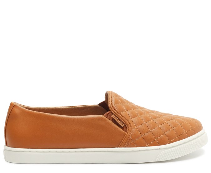 Tênis Slip On Marrom Matelassê