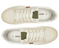 Tênis Sola Vulcanizada Urban Furinhos Branco e Verde