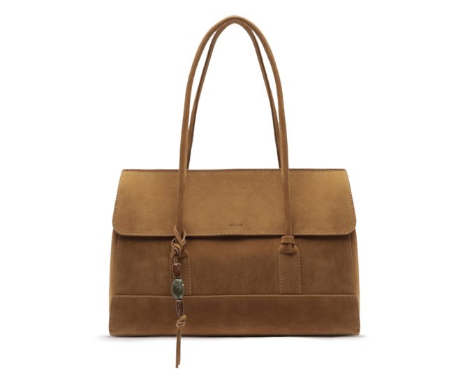 Bolsa Shopping Grande Lisa Marrom