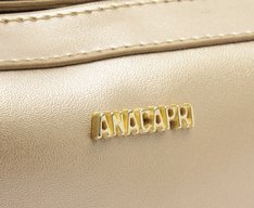 Bolsa Tiracolo Média Retangular Minimal Dourada