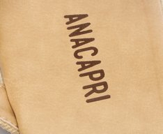 Sandália Espadrille Amarração Natural Branca e Azul
