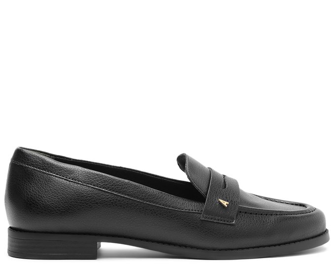 Mocassim Com Pala Aplicação A Preto