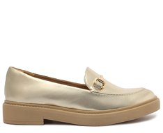 Mocassim Bold Bridão Monocolor Dourado