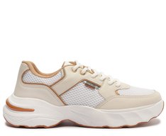 Tênis Chunky Branco Detalhe Marrom