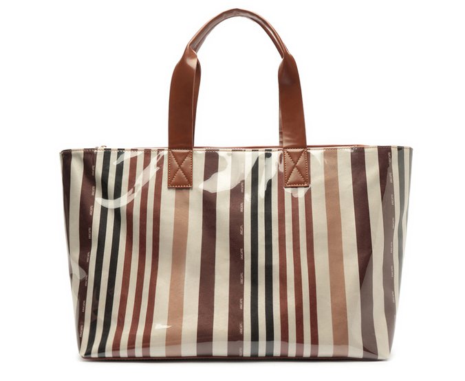 Bolsa Shopping Grande Listrada Tons Marrom