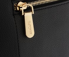 Bolsa Tote Média Zíper Preta