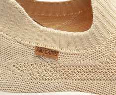Tênis Slip on Chunky Knit Nude