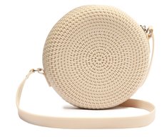 Bolsa Crossbody Redonda Branca Veneza