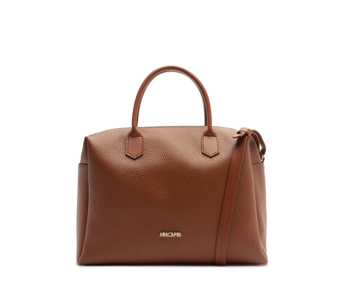 Bolsa Tote Média Arredondada Marrom Coffee