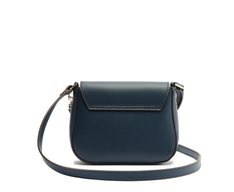 Bolsa Tiracolo Média Detalhe Corda E Esferas Azul