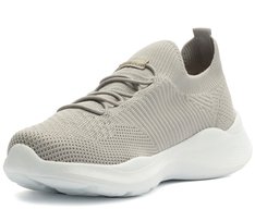 Tênis Sporty Knit Sola Estruturada Cinza