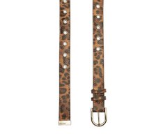 Cinto Fivela Ilhós Animal Print