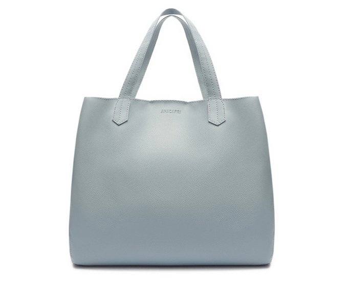 Bolsa Shopping Azul Soft Grande