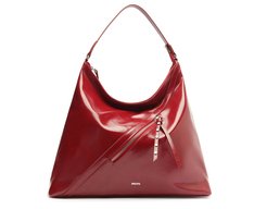 Bolsa Tote Grande Hobo Zíper Vermelha