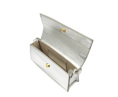 Bolsa Tiracolo Pequena Essencial Mini Corrente Prata