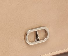 Bolsa Tiracolo Média Alça Glam Bege