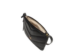 Bolsa Tiracolo Média Matelassê Zig Preta