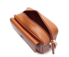 Bolsa Tiracolo Média Bolso Frontal Marrom