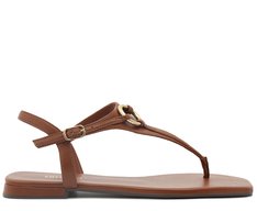 Rasteira Slim Elo Marrom