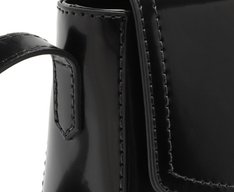 Bolsa Tiracolo Pequena Detalhe Metálico Preta