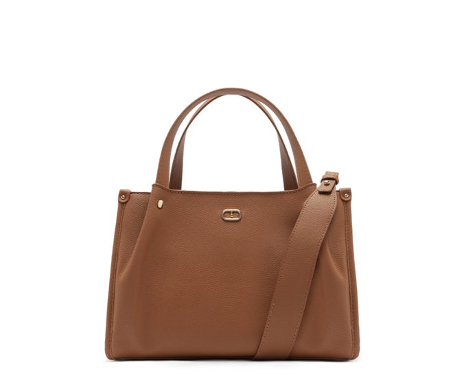 Bolsa Tote Média Shopper Marrom Cinnamon