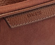 Bolsa Tiracolo Média Franjas Marrom