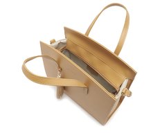 Bolsa Tote Grande Chaveiro Barbicacho Bege