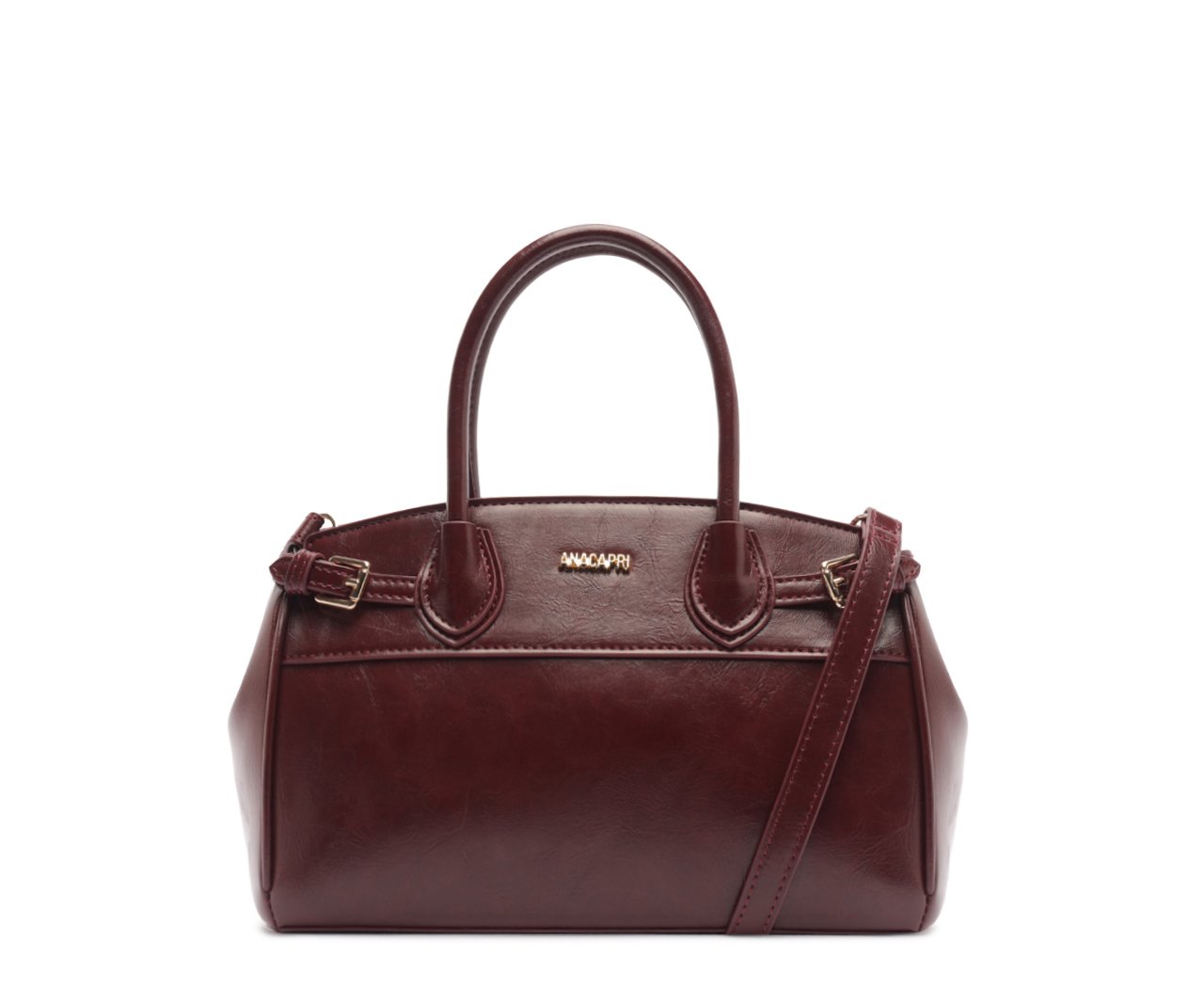 Bolsa Tote Média Detalhe Fivelas Vermelha | Anacapri
