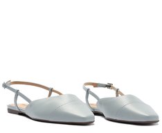 Sapatilha Slingback Ponta Azul