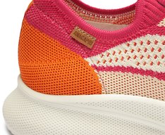 Tênis Sporty Knit Sola alta Rosa