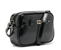 Bolsa Tiracolo Média Madri Verniz Preta