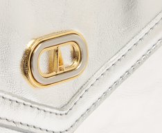 Bolsa Tiracolo Pequena Estruturada Party Prata