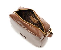 Bolsa Tiracolo Média Compacta Marrom