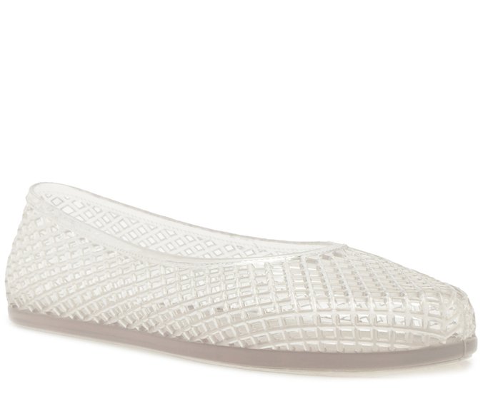 Sapatilha Injetada Perfurada Branca