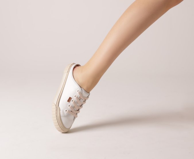T nis Mule Branco Al Detalhe Gorgur o Anacapri