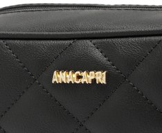 Bolsa Tiracolo Média Metalassê Triangular Preta