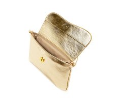 Bolsa Tiracolo Média Aba Nuvem Dourada