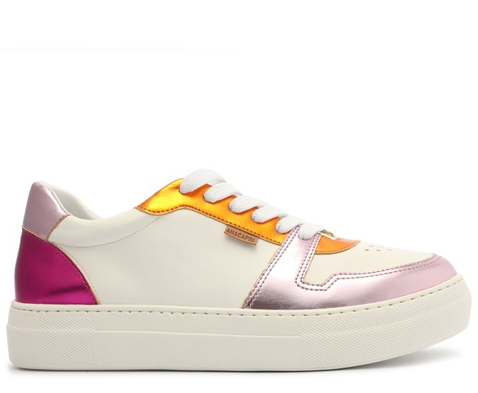 Tenis shop branco colorido