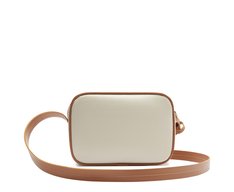 Bolsa Tiracolo Média Cápsula Metal Branca