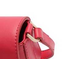 Bolsa Tiracolo Pequena Estruturada Rosa
