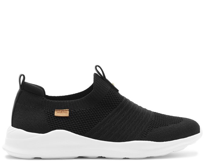 Slip On Preto Knit Liso