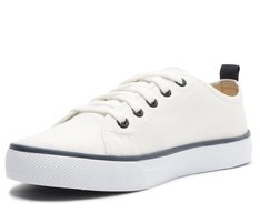 Tênis All Lona Branco E Azul