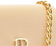 Bolsa Tiracolo Pequena Minimal Bege