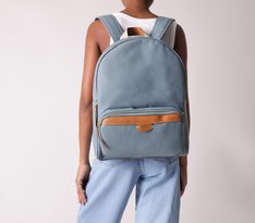 Mochila Grande Belle Azul