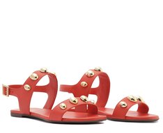 Sandália Maxi Tachas Laranja