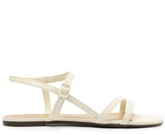 Rasteira Tiras Ivory Branca