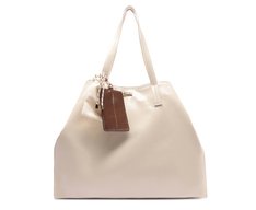 Bolsa Shopping Grande Verniz Porta Cartão Branca