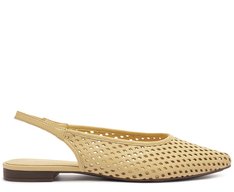 Sapatilha Slingback Vazada Amarela