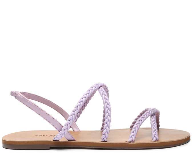 Rasteira lilas Clearance